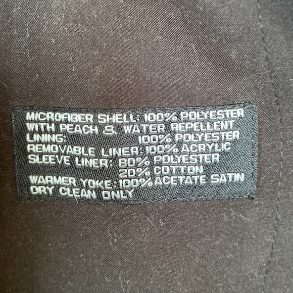 Like New Black trench coat Weatherproof removable lining 42L tons of pockets - Picture 15 of 15